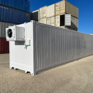 40ft High Cube Refrigerated Container (Used Box – New Motor, Single Phase 5HP Freezer)